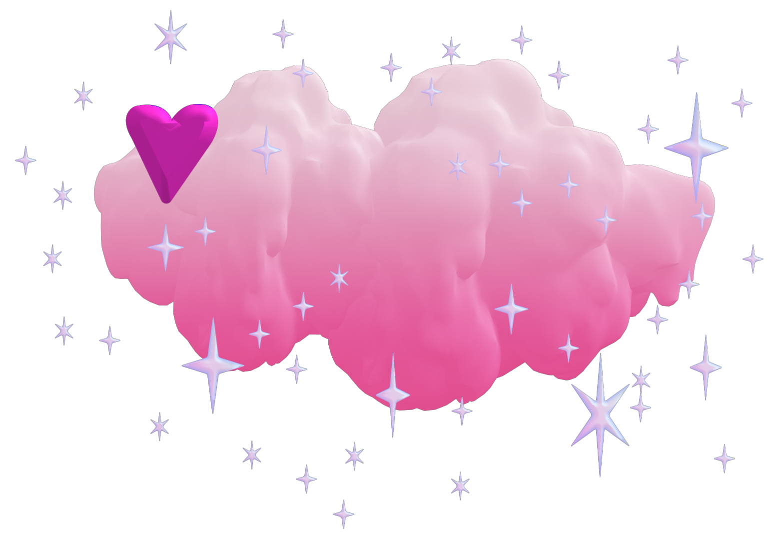 Cloud decoration left
