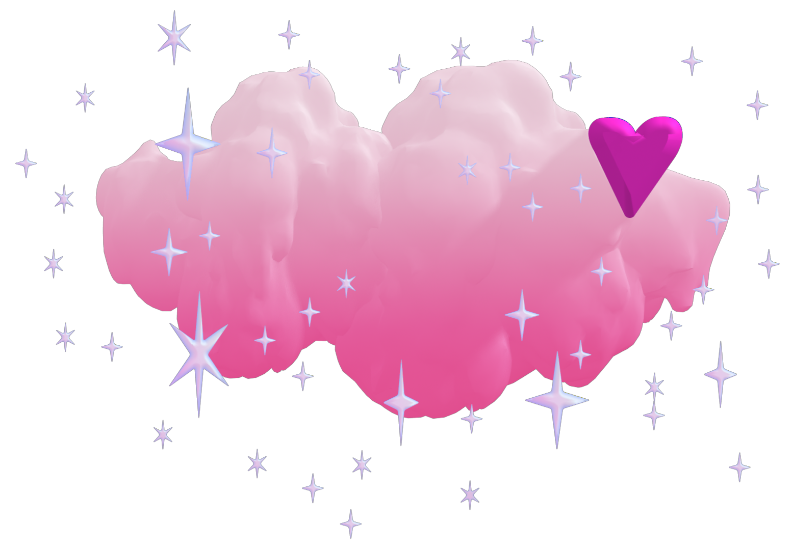 Cloud decoration right